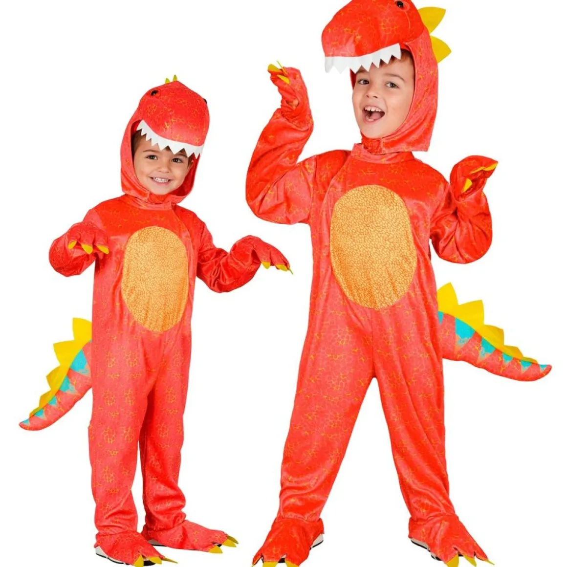 Rød Dinosaur Børnekostume