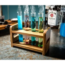 Reagensglas Shotsæt Bambus/Glas