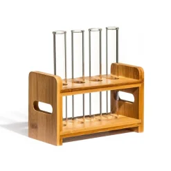 Reagensglas Shotsæt Bambus/Glas