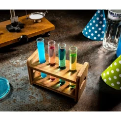 Reagensglas Shotsæt Bambus/Glas