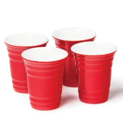 Red Cup Porcelæn Shotsglas