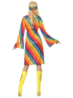 Regnbue Hippie Kostume