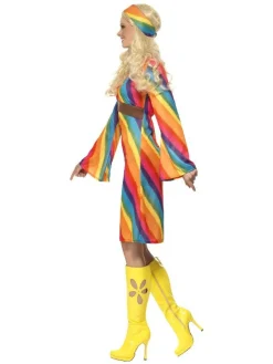 Regnbue Hippie Kostume