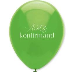 Årets Konfirmand Balloner Grøn