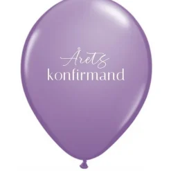 Årets Konfirmand Balloner Lilla
