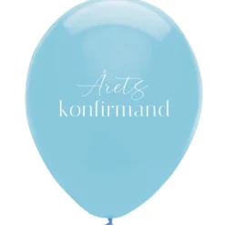 Årets Konfirmand Balloner Lyseblå