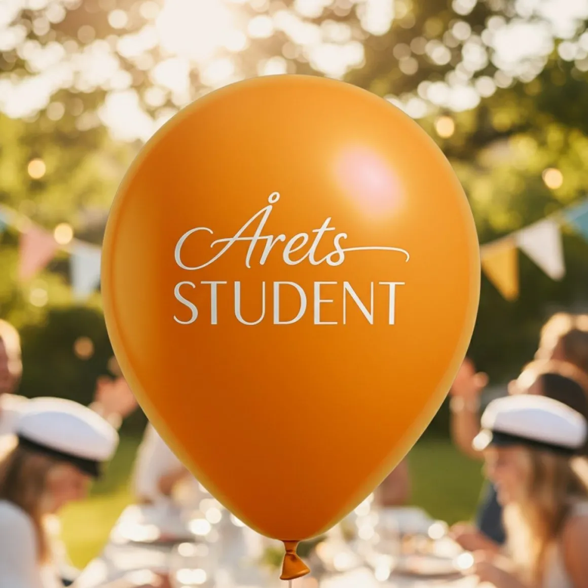 Årets Student Balloner Metallisk Orange