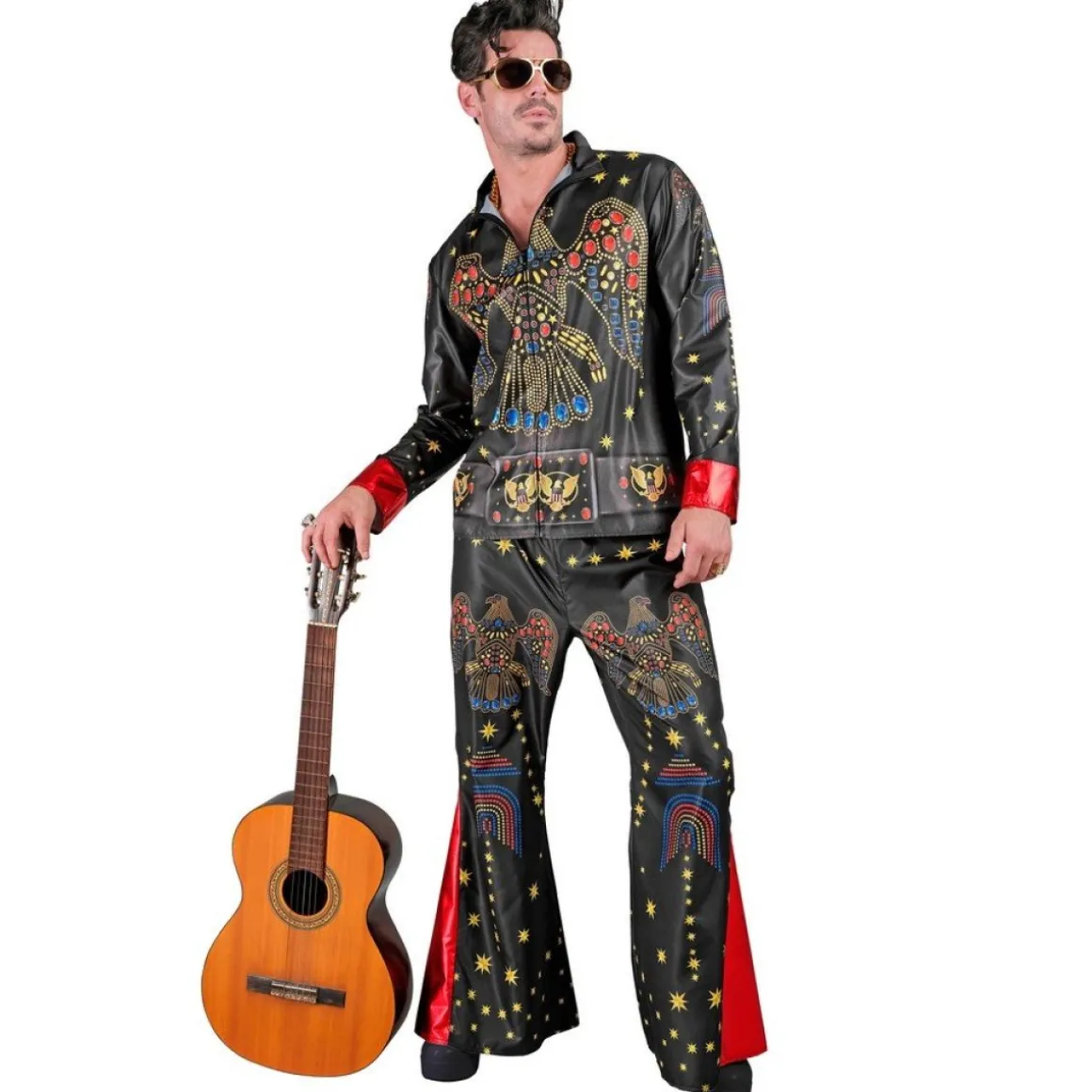 Rock'n'Roll Konge Kostume Sort