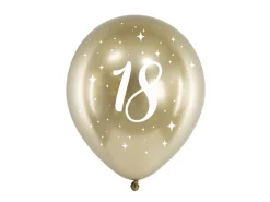 18 Års Balloner Guld