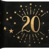 20 Års Bordløber Guld/Sort
