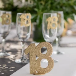 30 Års Bordtal Figur Guld