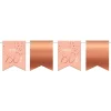 80 Års Flagguirlande Lush Blush