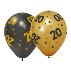 20 Års Golden Celebrations Latexballoner