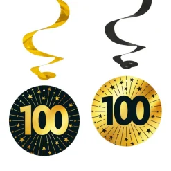 100 Års Golden Celebrations Swirls