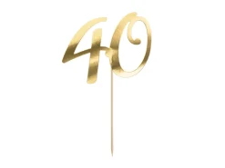 40 Års Kagetopper Guld