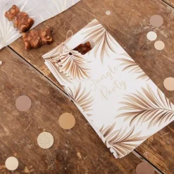 Rund Konfetti Camel/Guld