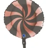 Rund Folieballon Rosaguld/Grå