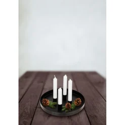 Rund Metal Lysestage Holder