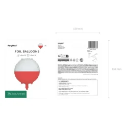 Rund Polen Flag Folieballon