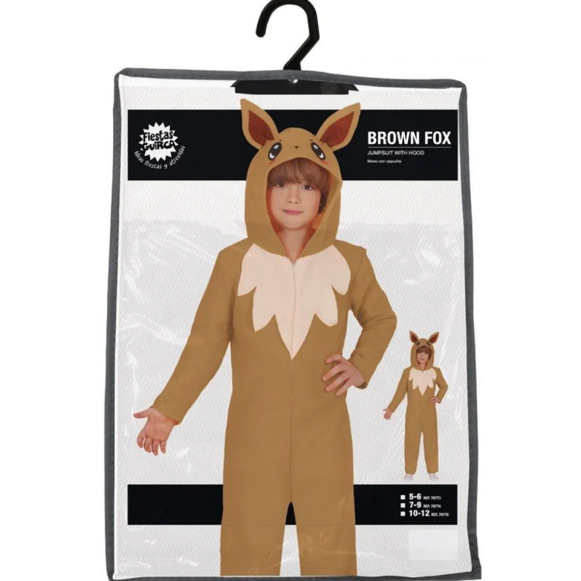 Ræv Børnekostume Brun