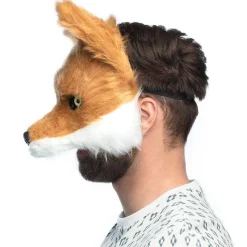 Ræv Halvmaske Med Plys