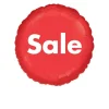 Sale Folieballon Rød