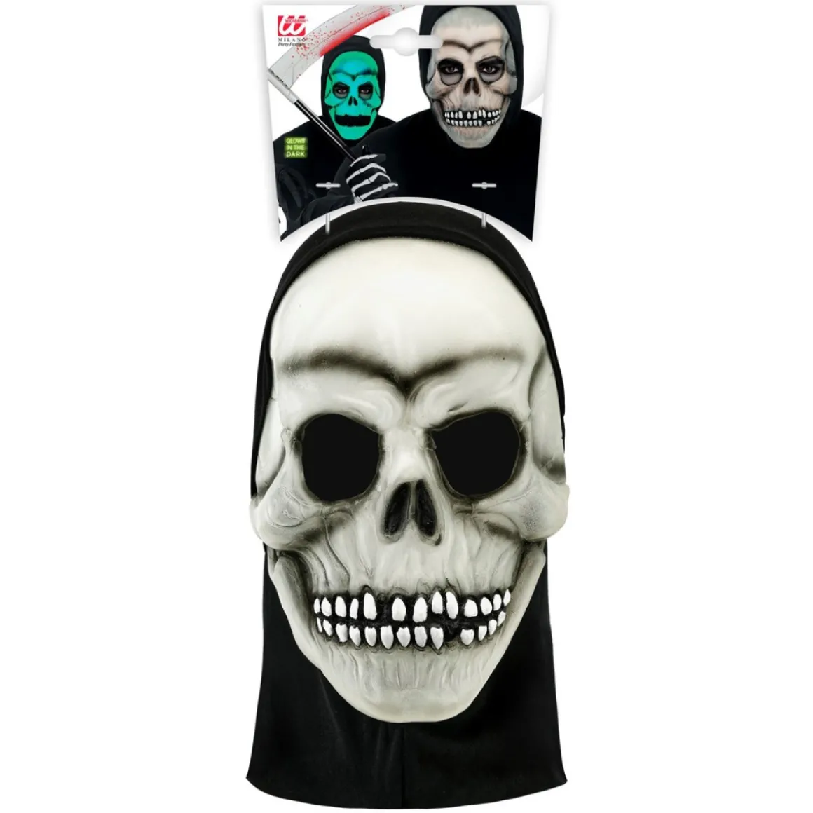 Selvlysende Latex Skeletmaske