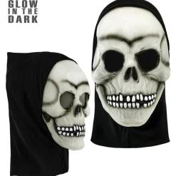 Selvlysende Latex Skeletmaske