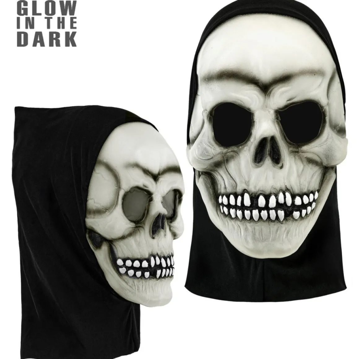 Selvlysende Latex Skeletmaske