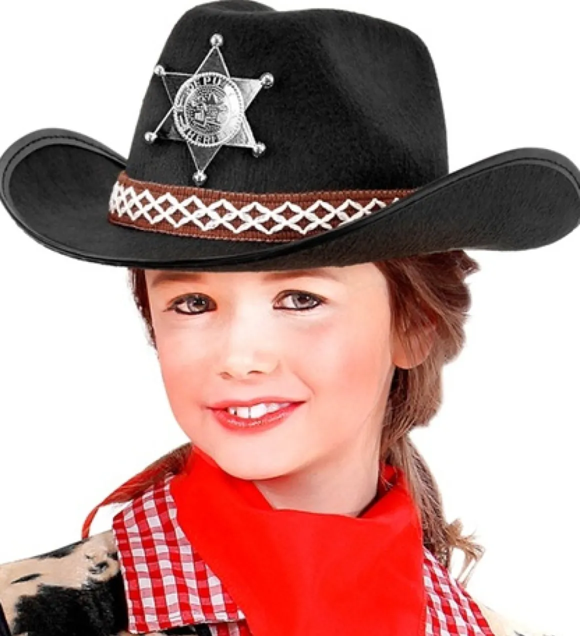 Sherif Cowboy Børnehat Sort
