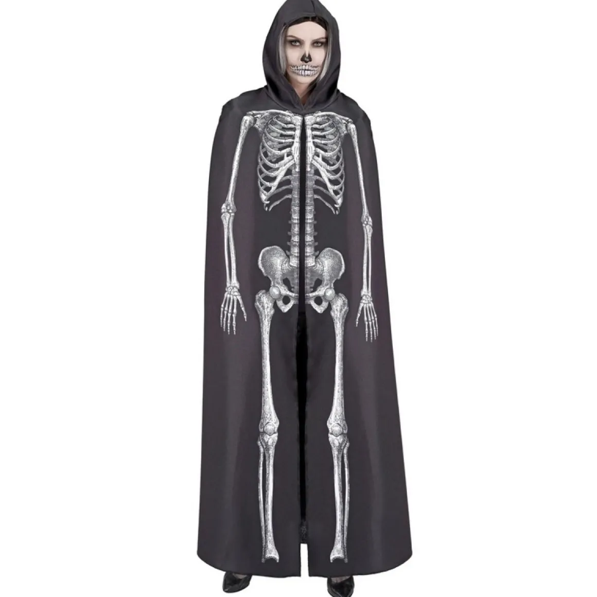Skelet Kåbe Kostume