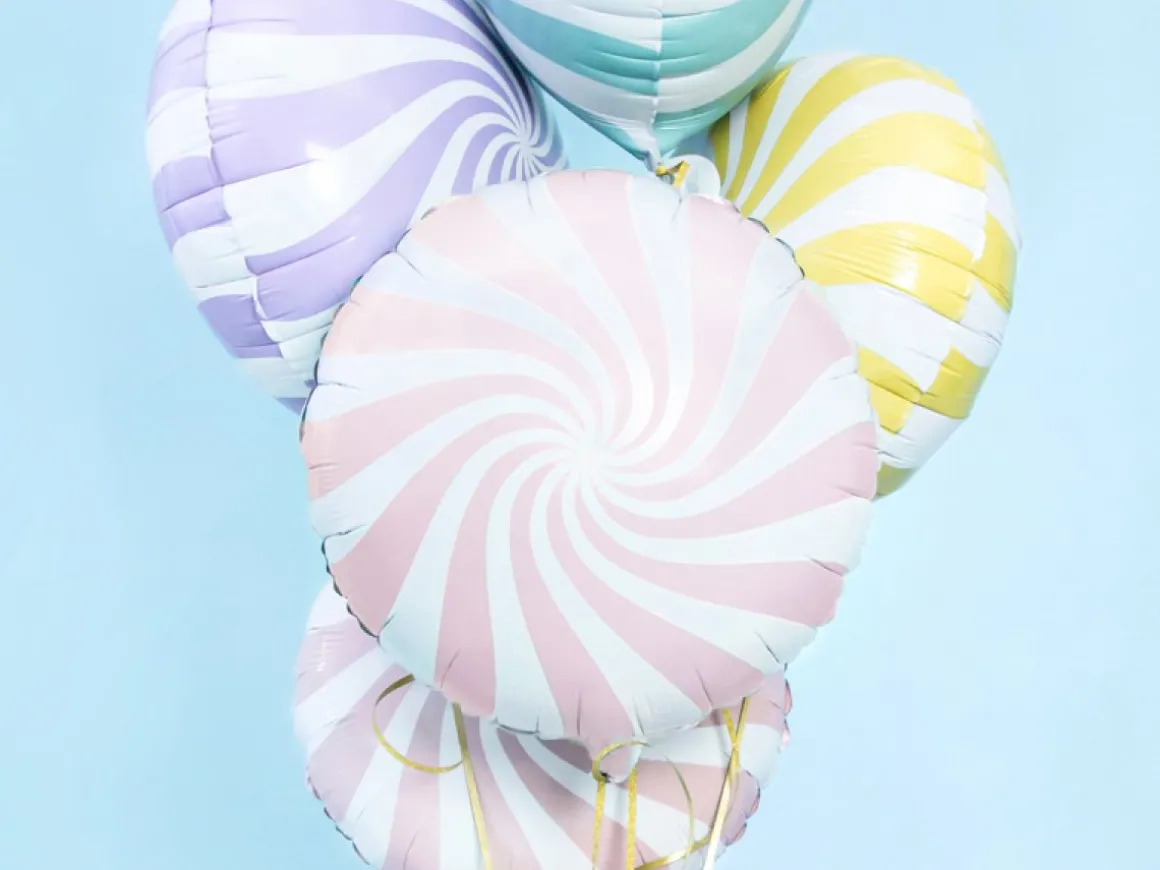 Slik Folieballon Pastel Lyserød