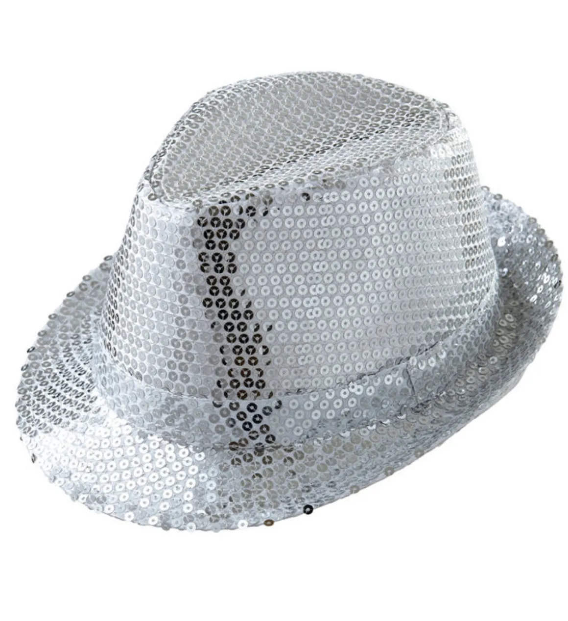 Sølv Paillet Fedora