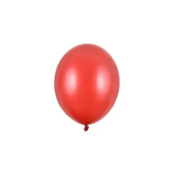 Små Balloner Metallic Poppy Red