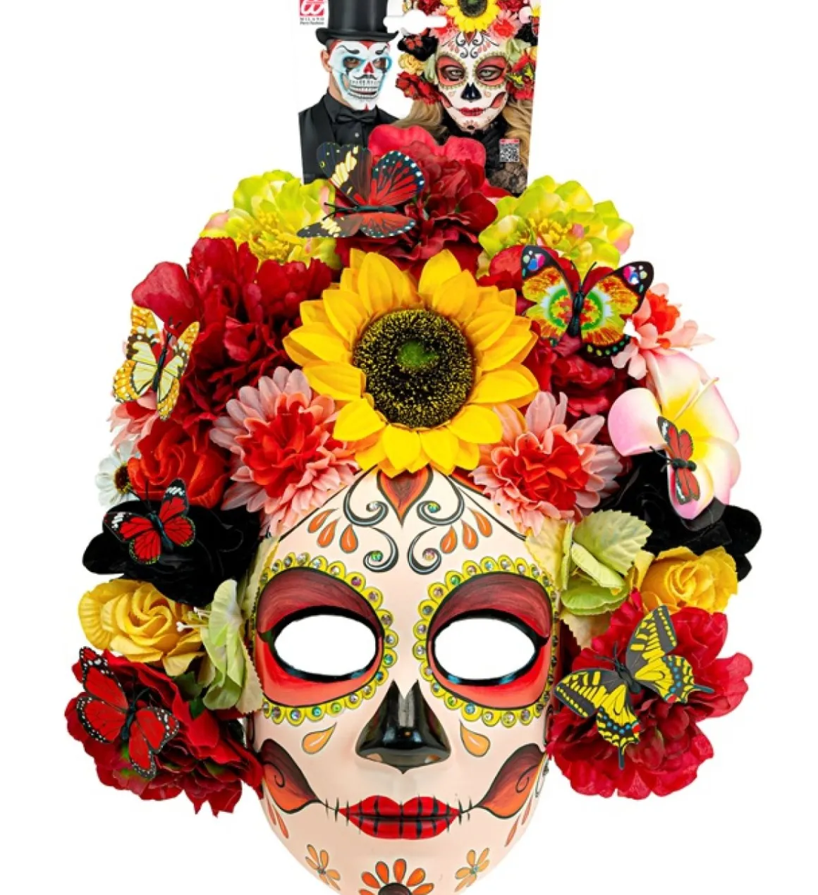 Solsikke Sugar Skull Maske