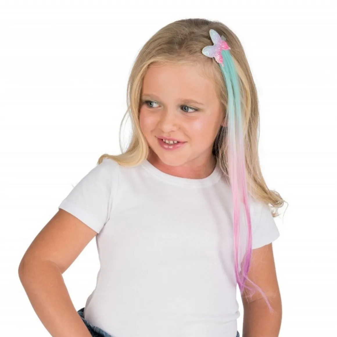 Sommerfugl Hårclips Med Extensions