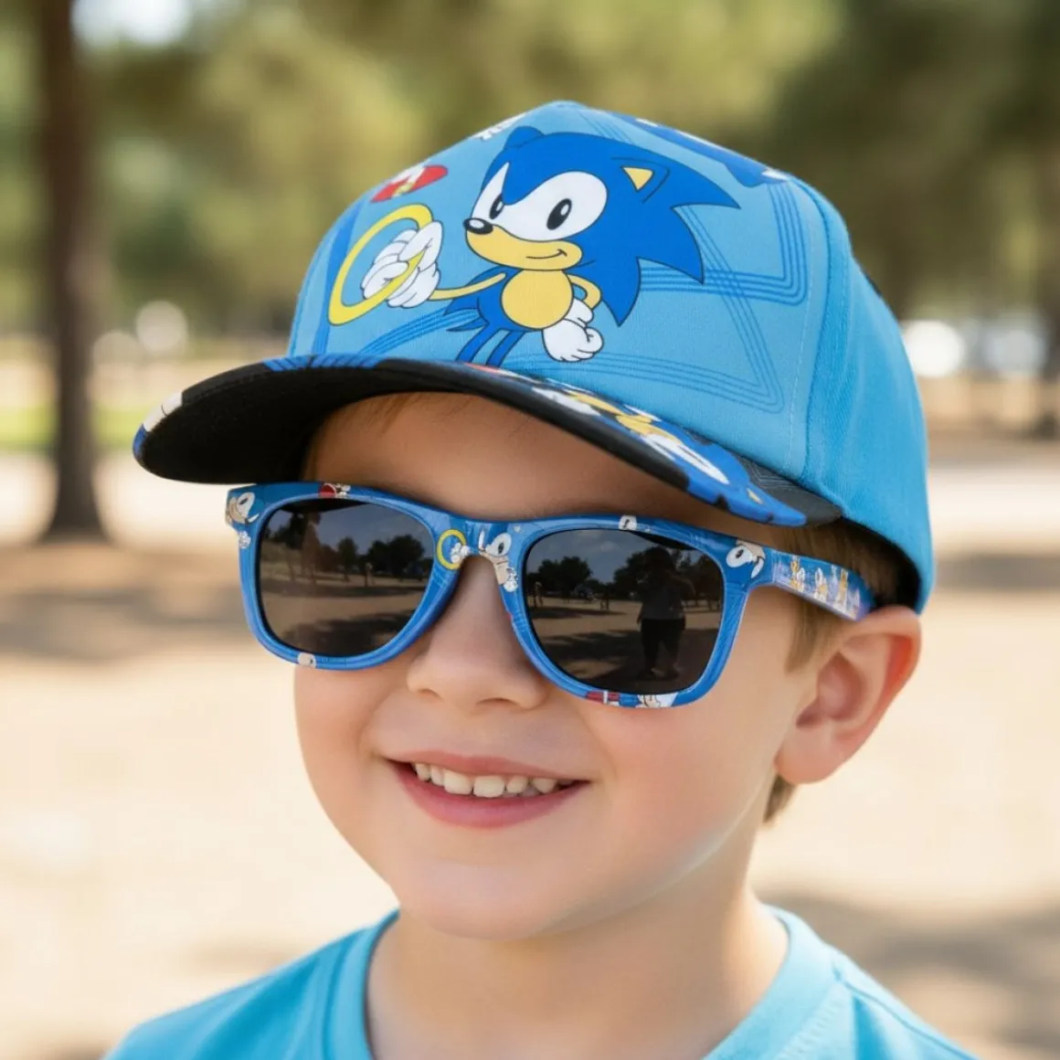 Sonic® Kasket & Solbriller Lyseblå