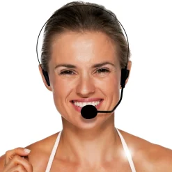 Sort Headset Med Mikrofon