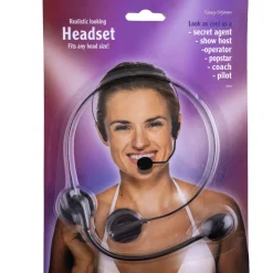 Sort Headset Med Mikrofon
