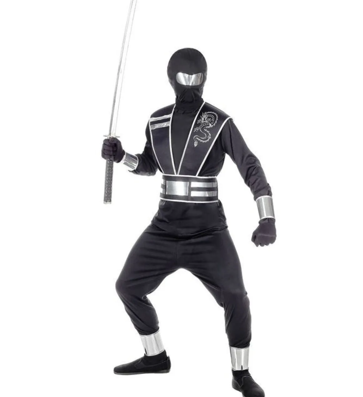 Sort Ninja Børnekostume