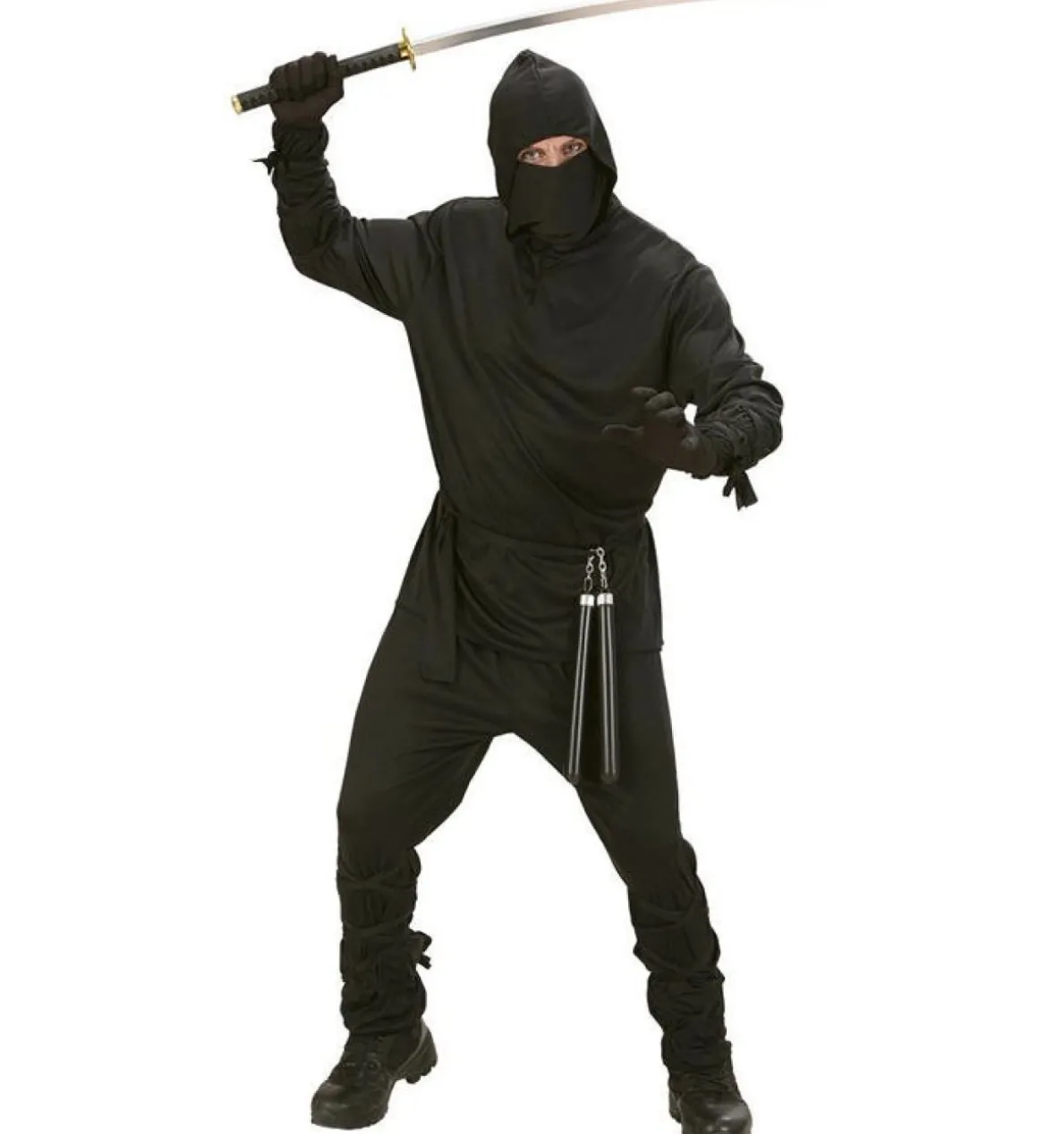 Sort Ninja Kostume
