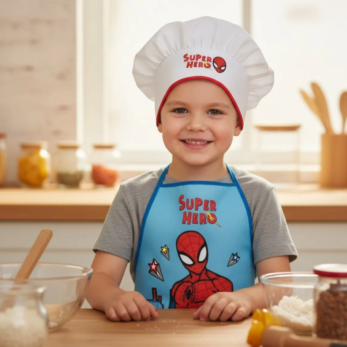 Spider-Man® Forklæde & Hat