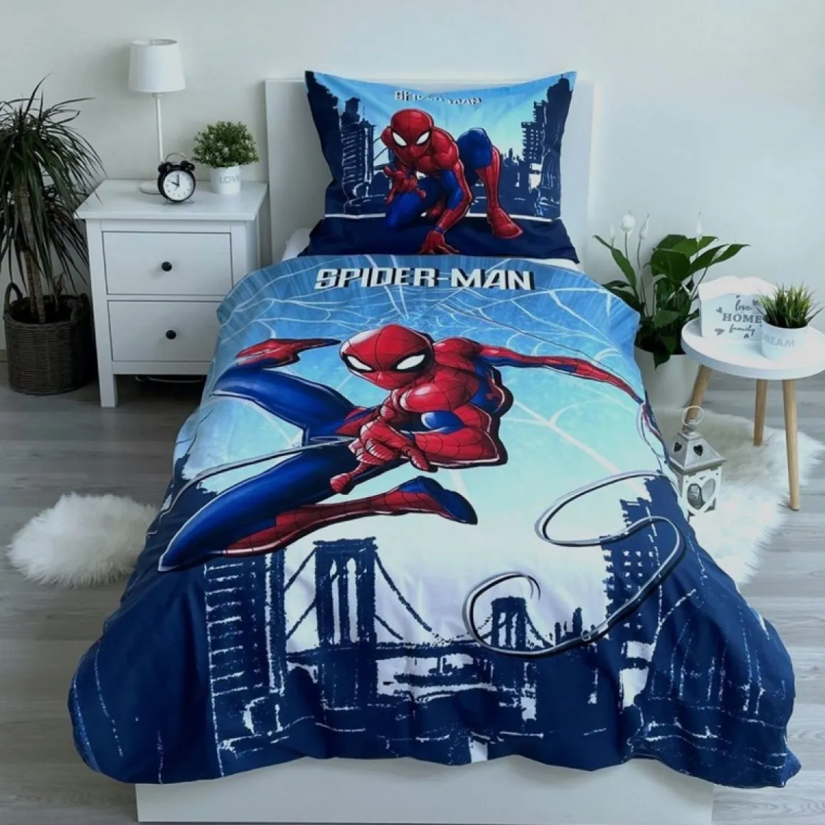 Spiderman® Skyline Bomuld Sengetøj