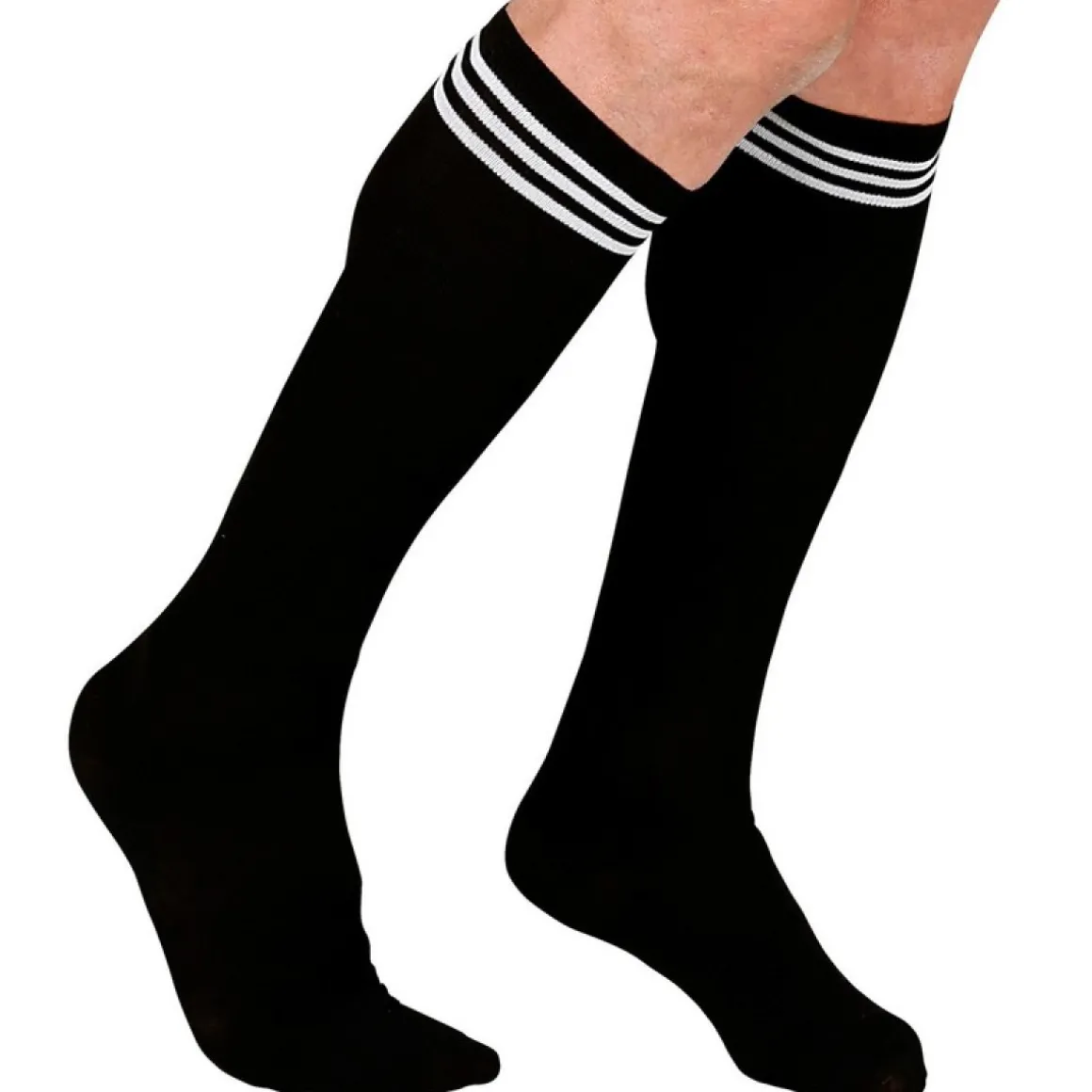 Sporty Knæstrømper Sort/Hvid
