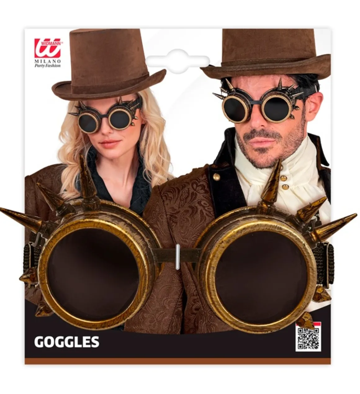 Steampunk Briller Antikguld
