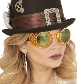 Steampunk Briller Guld