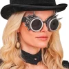 Steampunk Briller Sølv