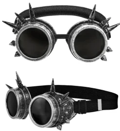 Steampunk Briller Sølv