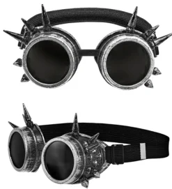 Steampunk Briller Sølv
