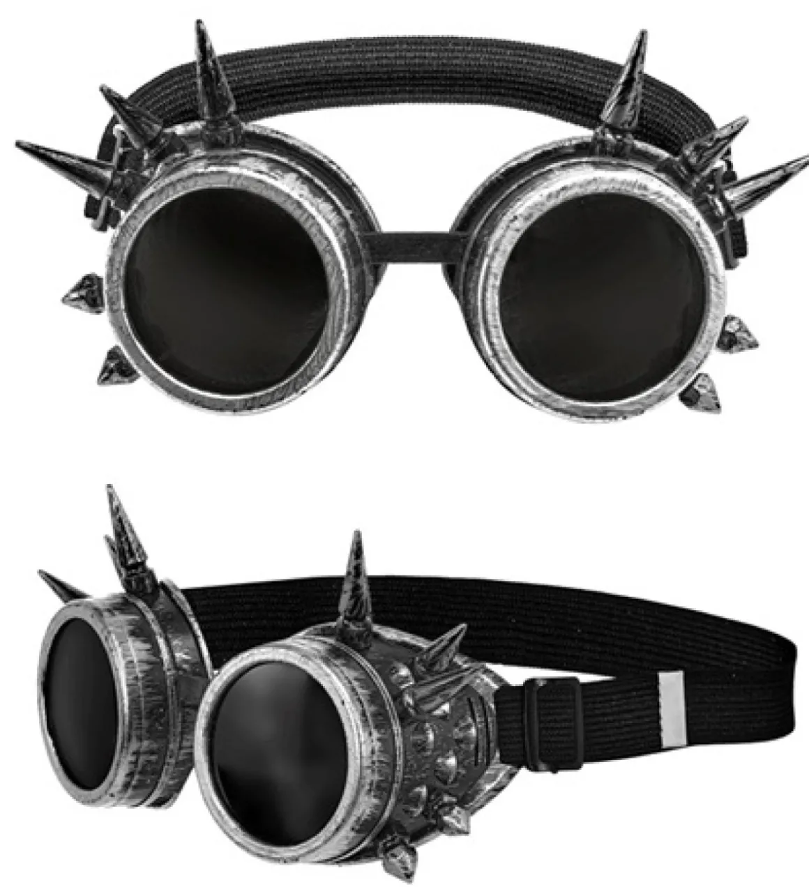 Steampunk Briller Sølv